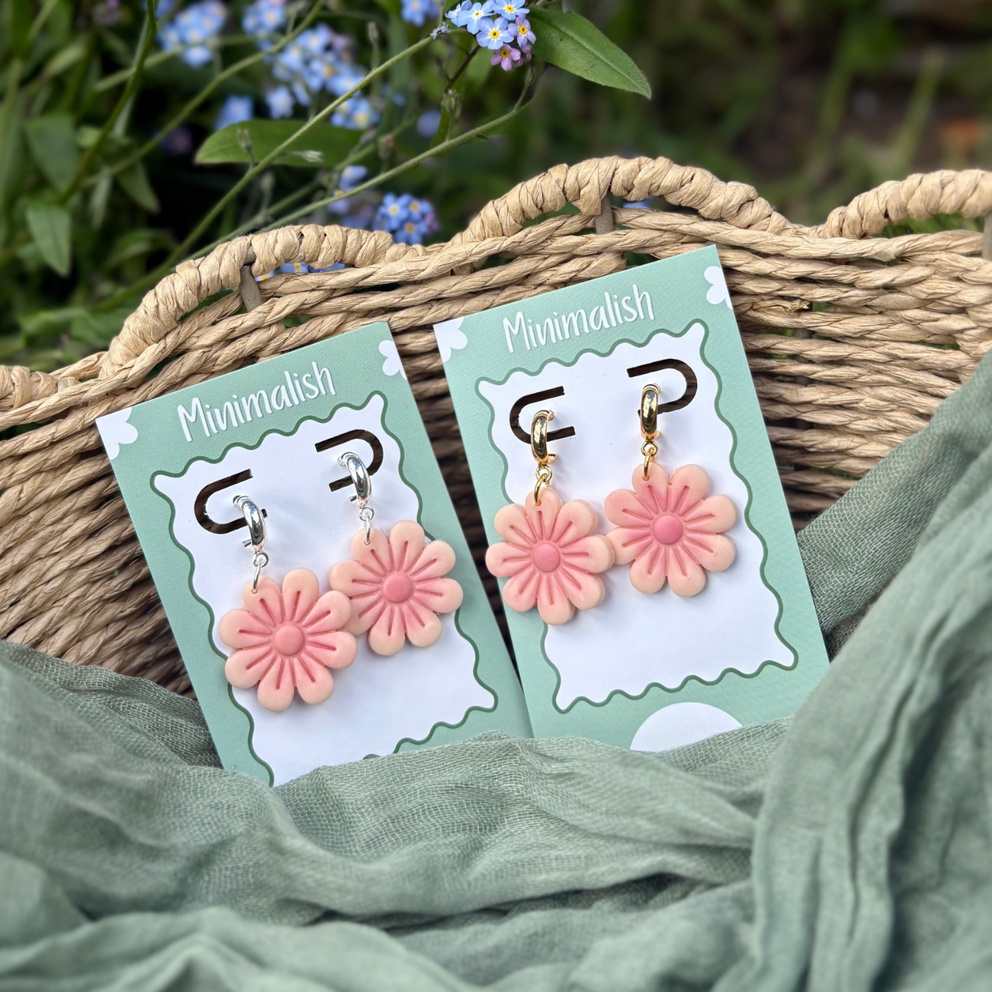 Blossom half hoops