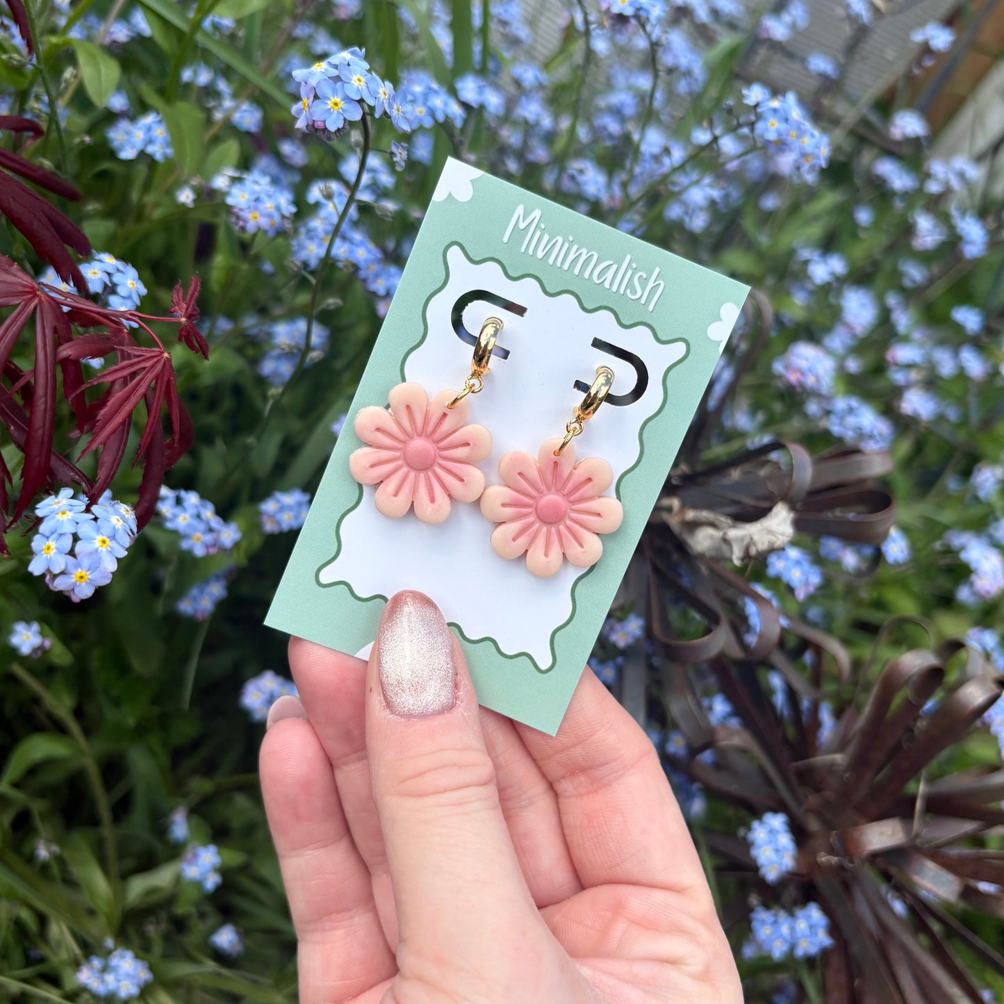 Blossom half hoops