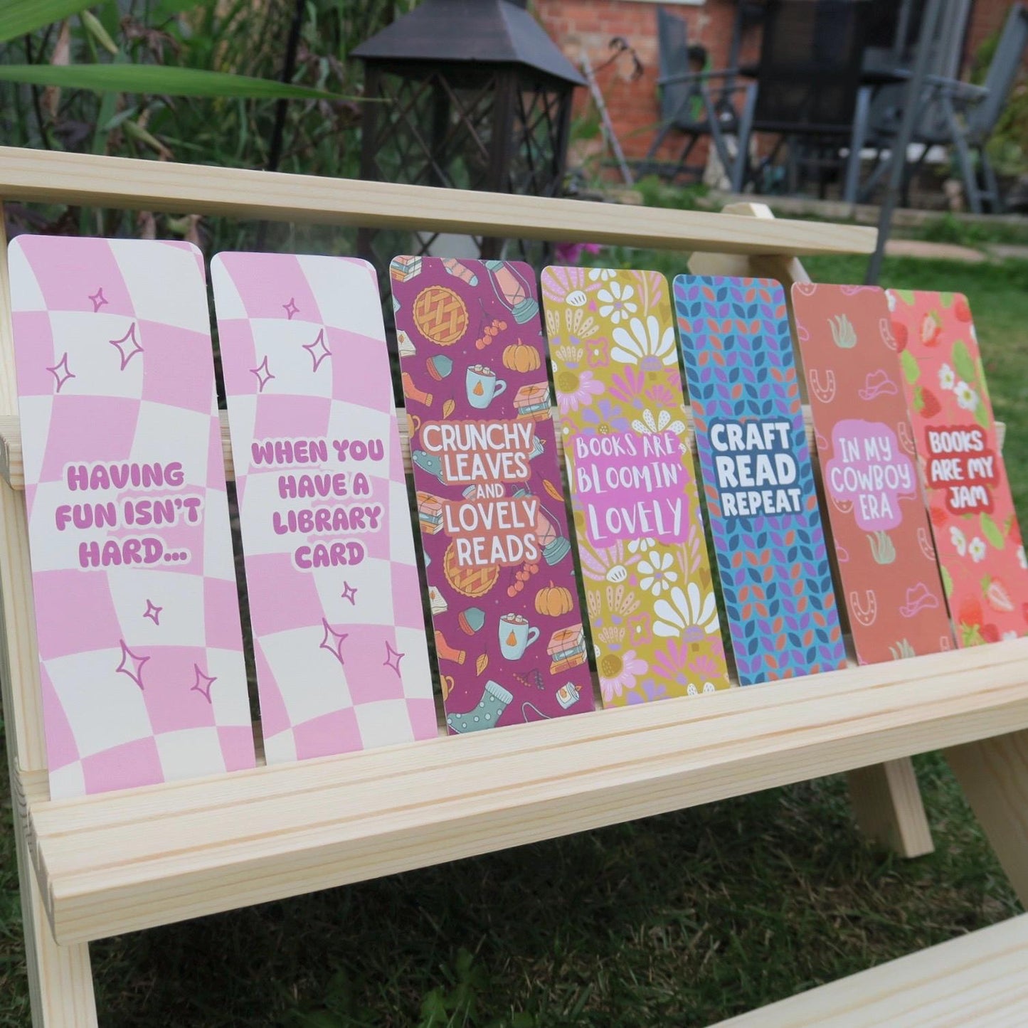 Bamboo printed bookmark