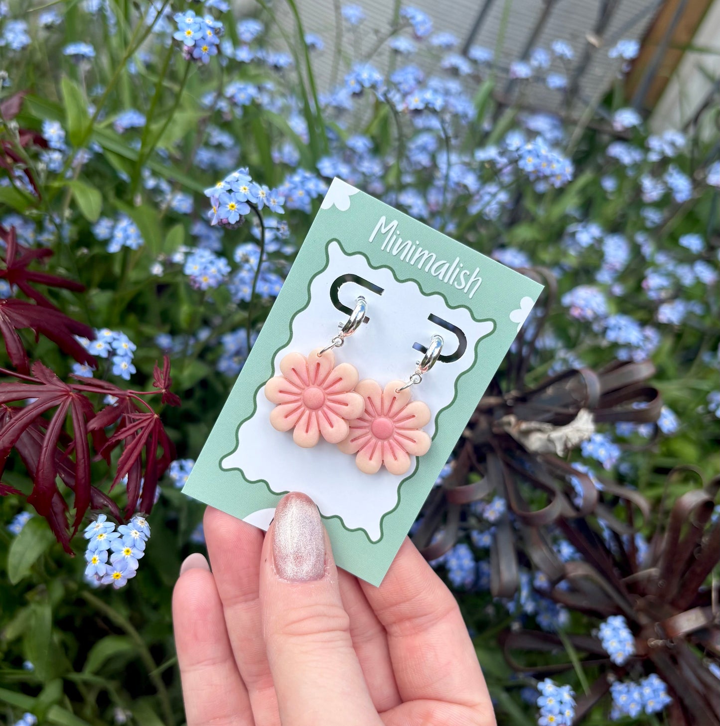 Blossom half hoops